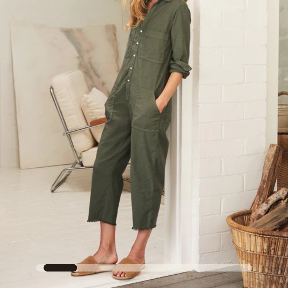 Frank & Eileen Jumpsuit Army Green XXS